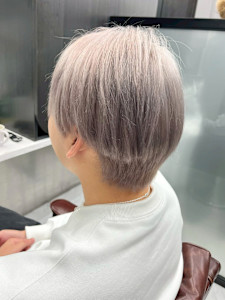 ホワイトシルバー ブリーチ Wカラー - MEN'S SALON SOLEIL by alfRed掲載