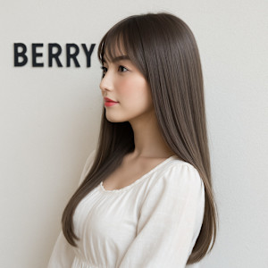 美髪レイヤーカット顔まわりレイヤーくびれミディアムレイヤー - hairs BERRY 大橋店掲載