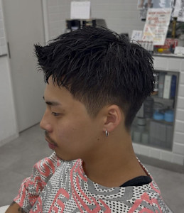 ナチュラルアップバング