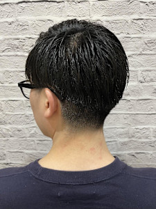 ツーブロ73ナチュラルバックショート