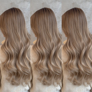 ミルクティーベージュ、ケアブリーチカラー - GLADGE池袋/ダブルカラー/ブリーチ掲載