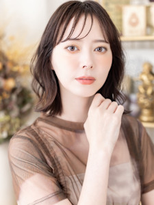 くせ毛風シースルーバングセミウェットヘア　チャンモリパーマ - COVER HAIR bliss【カバーヘア ブリス】上尾/上尾西口店掲載