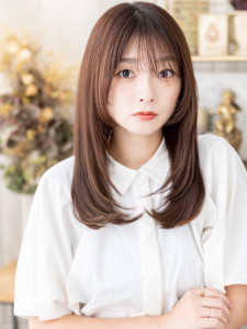 姫カットレイヤー透けバングストレートロング　シャギーカット - COVER HAIR bliss【カバーヘア ブリス】上尾/上尾西口店掲載
