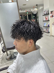 波巻きパーマ