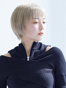 【La fith】丸みショート×プラチナブロンド - La fith hair clan 広島本通店掲載