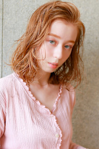 【La fith】オレンジベージュ×ウェーブスタイル - La fith hair clan 広島本通店掲載