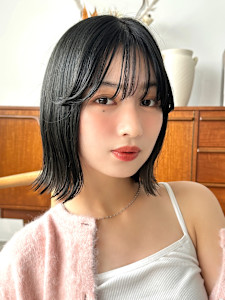 【La fith】シアーブラック×シースルーバング - La fith hair coco 博多店掲載