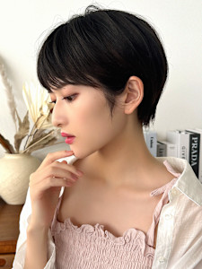 【La fith】丸みショートト×クリアブラック - La fith hair coco 博多店掲載