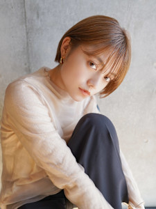 【La fith】ショートボブ×オレンジブラウン - La fith hair coco 博多店掲載