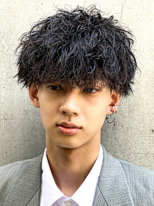 波巻きツイストスパイラルパーマ×メンズツーブロックマッシュ - La fith hair coco 博多店掲載