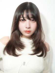 【La fith】顔周りレイヤー×髪質改善×暗めカラー - La fith hair SEnSE 広島袋町店掲載