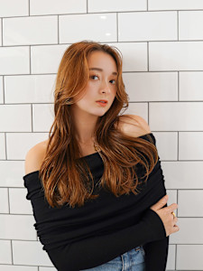 【La fith】キャラメルベージュ×ゆるふわロング - La fith hair SEnSE 広島袋町店掲載