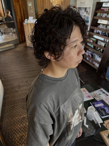 short hard perm - hair lounge ungu掲載