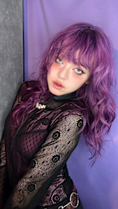 パープルカラー　ケアブリーチ　ブリーチカラー　表参道/原宿