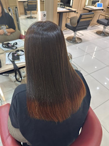 透明感カラー/ブリーチなしWカラー/髪質改善/伊勢原