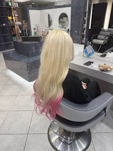 外国人風ハイトーンカラー×ピンクグラデーション - HAIR & MAKE EARTH 高田馬場店掲載