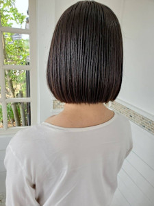 髪質改善水素カラー/ボブ