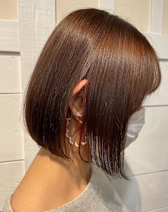 インナーカラー×ボブ