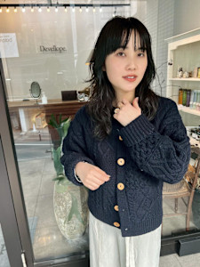 ウェーブヘア　赤み消しカラー - Devellope.掲載