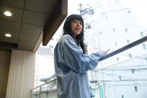 ロングヘア　ワイドバング