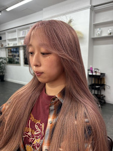 くすみピンクカラー/ピンクベージュ/ミルクティーベージュ - AO。掲載