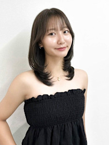 美髪レイヤー/顔まわりレイヤー/くびれミディアム - Elsa the beauty 神戸三宮 ～似合わせ＆髪質改善＆酸性縮毛矯正～掲載