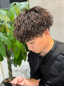 渋谷駅/学割U24/メンズサロン/フェザーパーマ