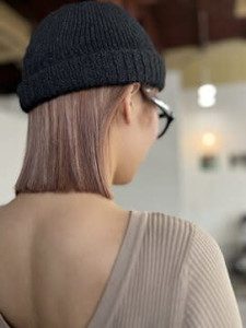 BOW style】ペールピンクボブ