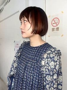 autumn brown × 前上がりBOB