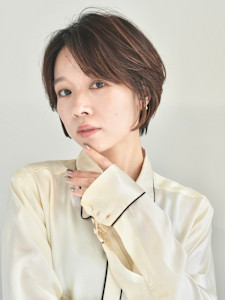 ショート・ボブ/丸顔/前髪あり/絶壁解消/40代/50代/