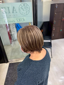 白髪ぼかしハイライト