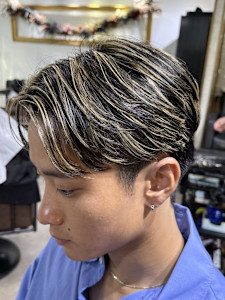 メンズ　ショート　ハイトーン　メンズバレイヤージュ