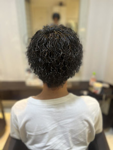 メンズ波巻きパーマ