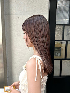 韓国顔まわりレイヤーカットグレージュオリーブベージュブラウン - Dijon 髪質改善×ダブルカラー×縮毛矯正 渋谷 原宿 表参道【ディジョン】掲載