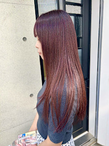 韓国顔まわりレイヤーカットグレージュオリーブベージュブラウン