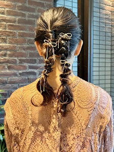 ツイン編みおろし