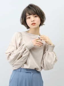 透明感/アッシュカラー/外ハネボブ - ヘアーサロン ソシエ 天王寺ミオ店掲載