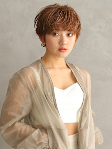 イヤリングカラー/マッシュショート - ヘアーサロン ソシエ セレオ八王子店掲載