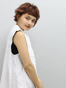 マッシュショート/ピンクブラウン - ヘアーサロン ソシエ セレオ八王子店掲載