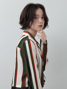 ショートボブ/センターパート/無造作ボブ - ヘアーサロン ソシエ 伊勢丹立川店掲載