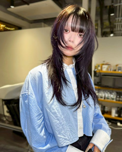 レイヤーカット　ケアブリーチ　ブリーチカラー　原宿/表参道