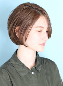 ショート・ボブ/面長/前髪なし/絶壁解消/30代/40代/