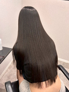 髪質改善/透明感カラー/顔まわりレイヤー/カット/韓国/前髪