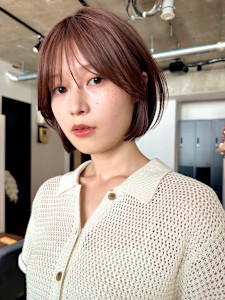 since 銀座 【シンス】×ピンクベージュミニボブスタイル - since 銀座 【シンス】掲載