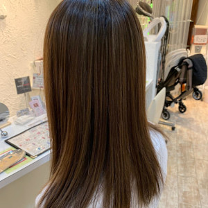 脱白髪染めハイライト