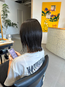 【直毛の方オススメ】切りっぱなしの外ハネボブ