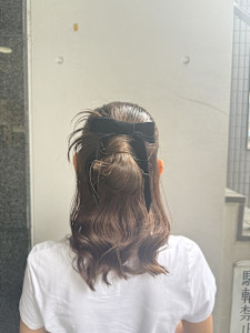 カチモリヘア×ハーフアップ×イベントアレンジ