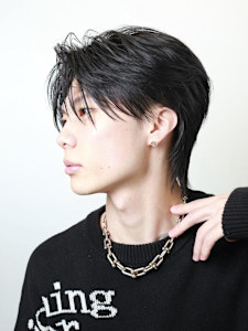 黒髪センターパート