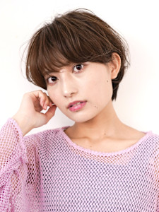 前下がりショート・ボブ/絶壁解消/前髪あり/40代/30代