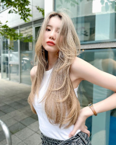 韓国 ワンホン ハッシュカット ミディアム くびれヘア